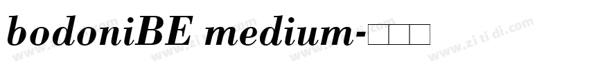 bodoniBE medium字体转换
